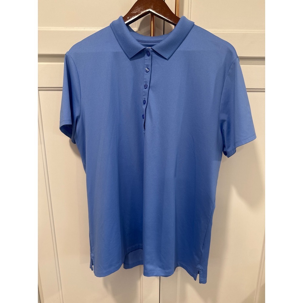 Callaway Women's Golf Polo Shirt Blue XXL Opti-Dri Performance Short Sleeve